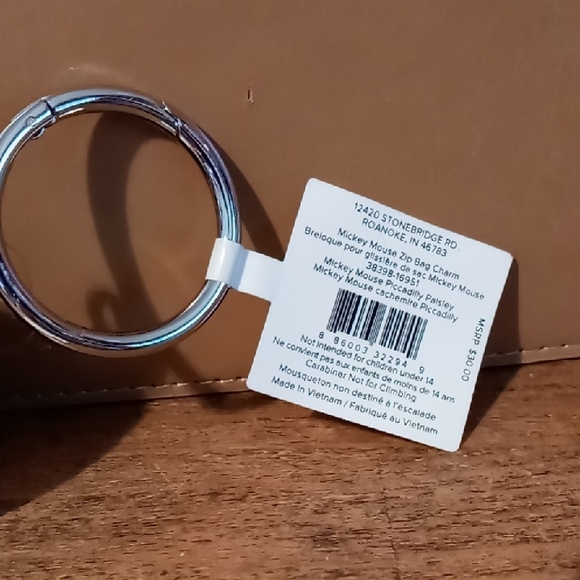 Disney Gray Paisley Mickey Mouse Pouch - Picture 7 of 9